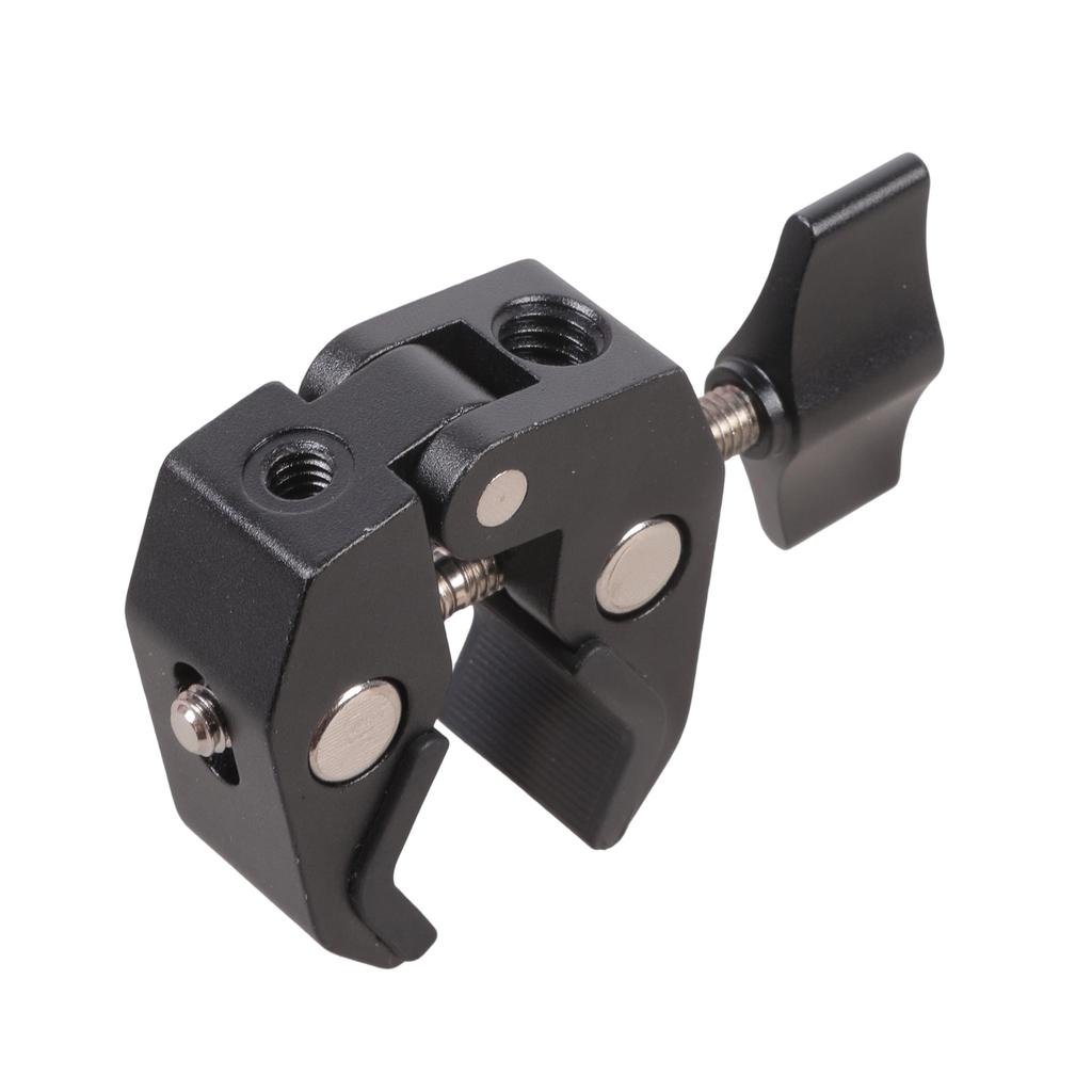 Super Crabbing Clamp With 1/4inch 3/8inch Thread Hole Cold Shoe Mount Arm For Monitor Stand Led Video Light Clamp