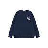 New MLB New York Yankees Sweatshirts Unisex Dark Marine Blue 3AMTEC314-50NYD