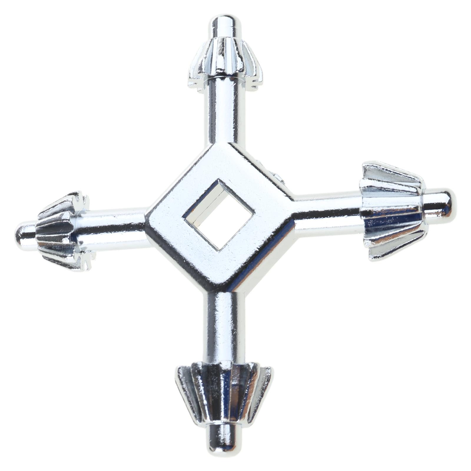 

Multifunctional 4 Head Drill Chuck Key Steel 4 in 1 Handheld Drilling Tool Chuck Key for Drill Press Chuck Power Tool 1