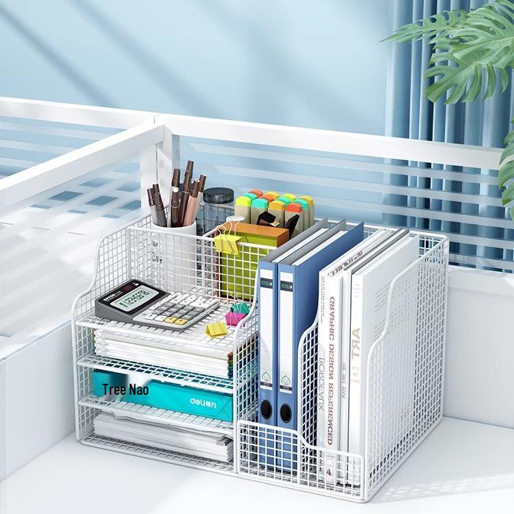Multi-layer Desktop File & Bookshelf Organizer