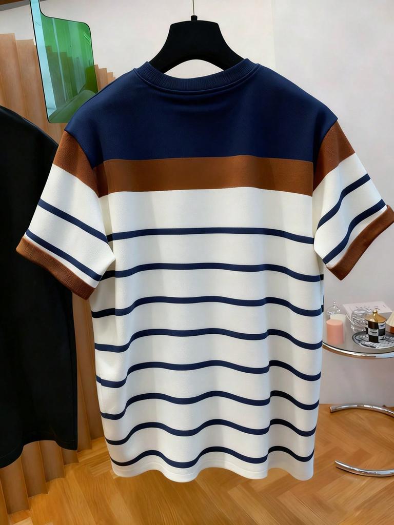 American Style Leisure Street Style Round Neck Casual Top Summer Round Neck Printed T-Shirt