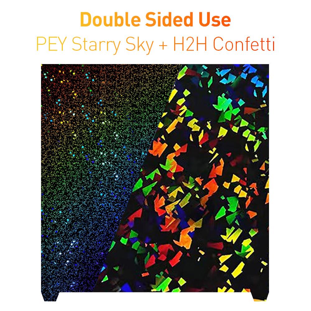 Black PEI Frosted Build Plate 370x370mm High Strength & Wear Resistance Easy Mode Steel Sheet for K2 For Creality K2 Plus