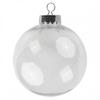 Clear Round Plastic Baubles for Christmas Tree Pack of 5/10 Fillable Ornaments