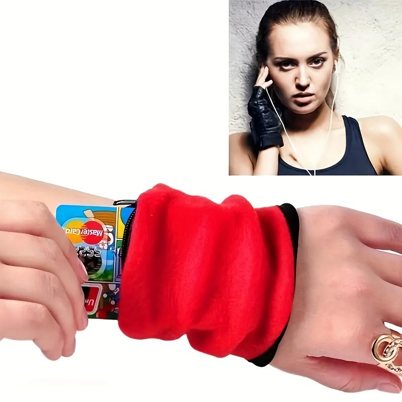 1pc Women Sports Wrist Wallet Large Capacity Sweat-Absorbent Armband for Running, Fitness, and Outdoor Activities, Armband