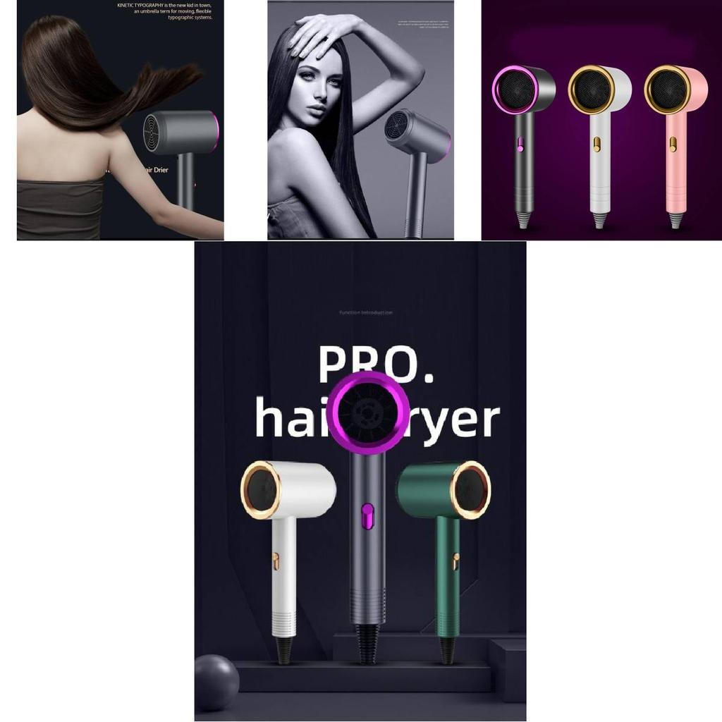 Sleek And Modern 800w Hair Dryer With Overheat Protection And Low Noise Operation In Multiple Colors