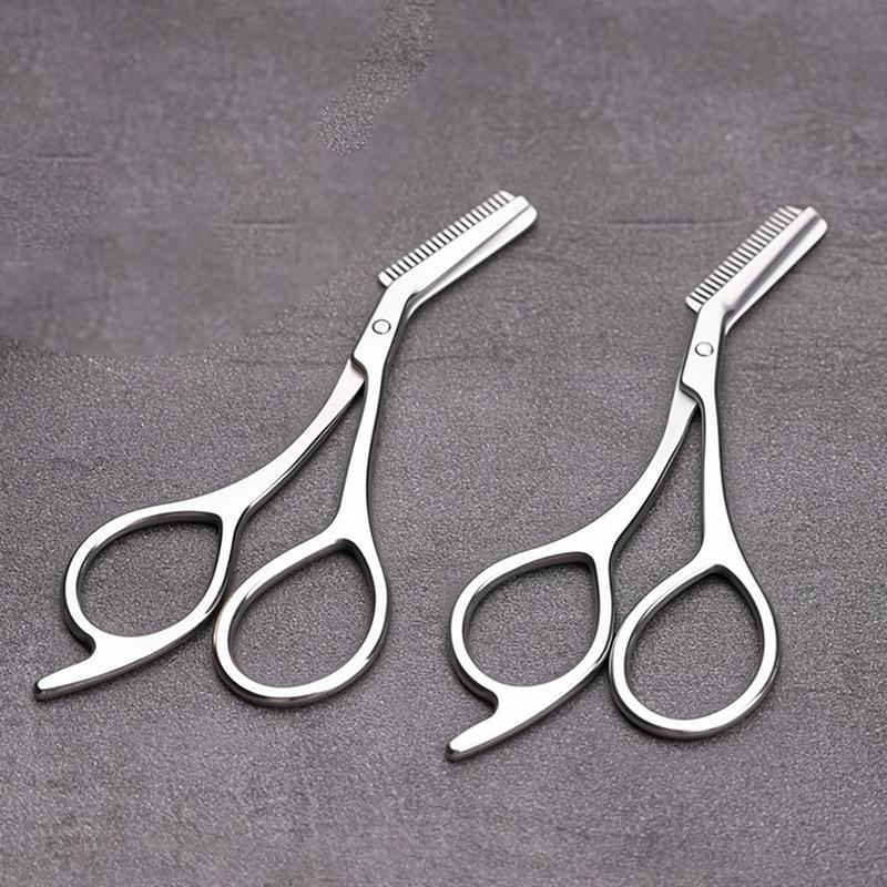 Edelstahl Augenbrauen Trimmer Schere Präzisions Pflege Werkzeug für Männer & Frauen Müheloses Messer Haarentfernung Rasierer Werkzeug