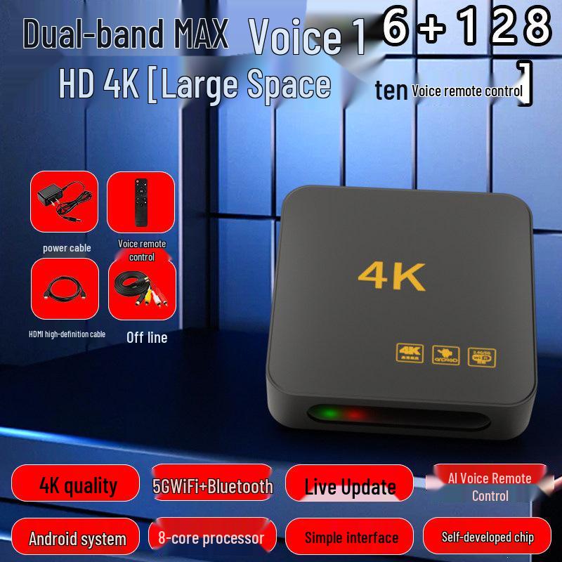 4K 5G Smart Wireless HD Set-Top TV Box