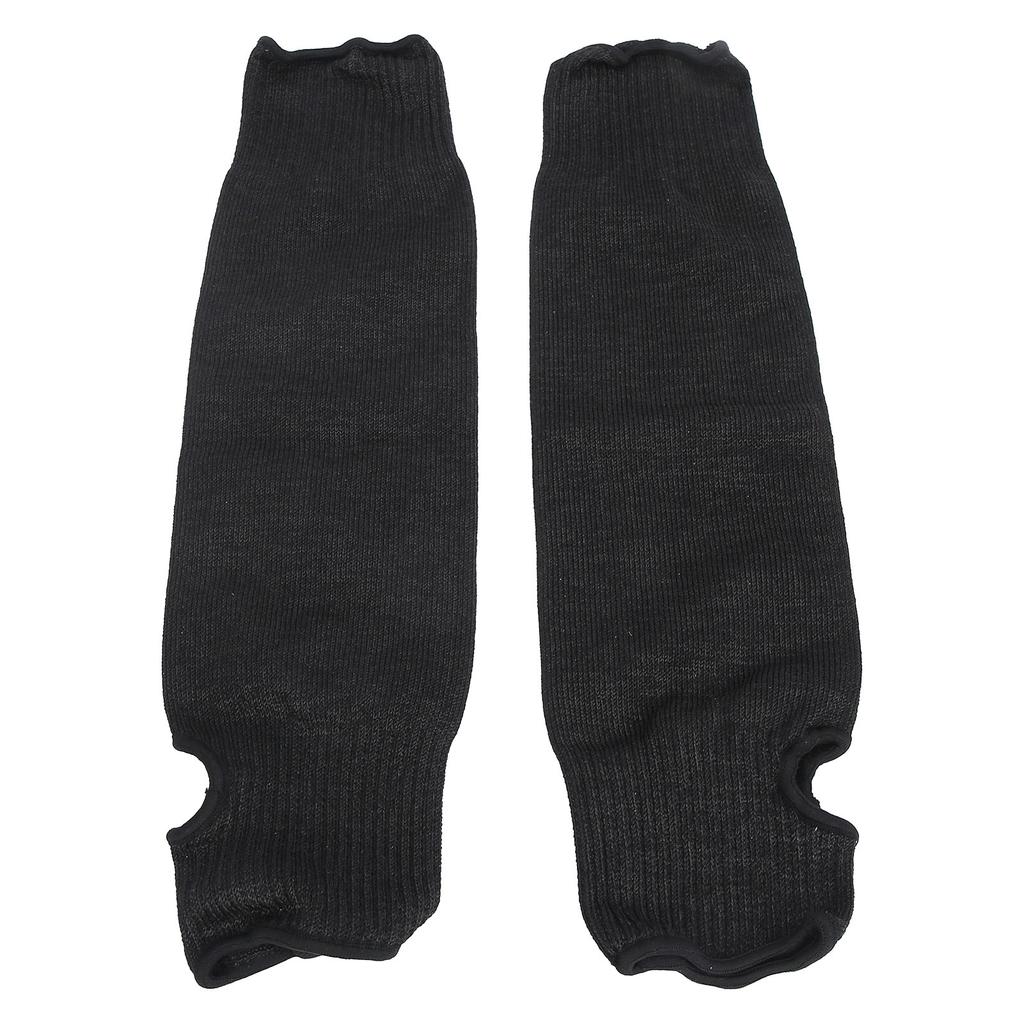 Cut Resistance Arm Protector Sleeve Level 5 Cut Resistant Sleeves with Thumb Hole BlackXL 48cm   18.9in