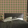 Christmas Autumn Plaid Wallpaper Brown and Orange 50x1000