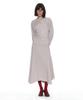 Partimento Woman Shirred Jersey Asymmetrical Dress_Stone