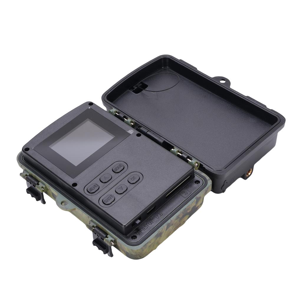 8K 60MP Wildkamera mit Nachtsicht ohne Blitz 130 Grad Weitwinkel Bewegungsmelder IP66 Kamera