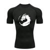 Dragon  Men's Sports T-shirt Training Fitness Compression Workout T-Shirt Quick Dry Short Sleeve Rashguard Tops for Men