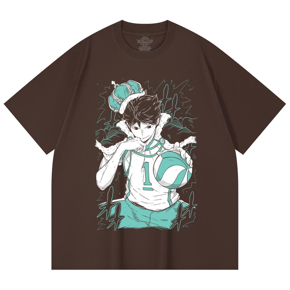 230 Gsm 100% Cotton Haikyu V3 Oikawa Print Unisex Heavy Cotton T Shirt