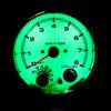 12V Car 3.75Inch Tachometer Tacho Gauge Tachometer with 7 LED Colors Shift Light 0-8000 RPM Gauge 3.75Inch Electrical Tachometer