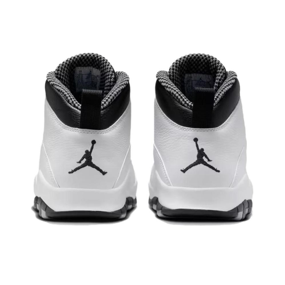 Air Jordan 10 Retro Steel 2025 Men Sneakers White Black Light-Steel-Grey HJ6779-104