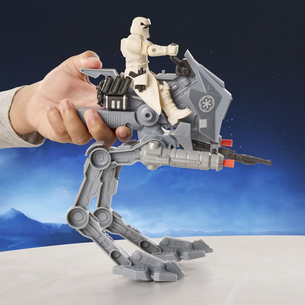 Hasbro STAR WARS O Mandaloriano e Grogoo ActionVerse Figura de Ação Imperial Meninos Idades G2840 AT-RT & Piloto, & Veículo, & Meninas, 4+, (Autêntico