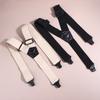 Heavy Duty Work Suspenders For Men Wide Y-Back With 3 Plastic Gripper Clasps Adjustable Elastic Trouser Pants Braces