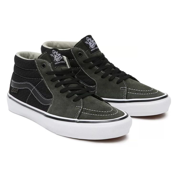 Vans Skate Grosso Mid Forest Night Unisex Sneakers Green Black VN0A5FCG98O