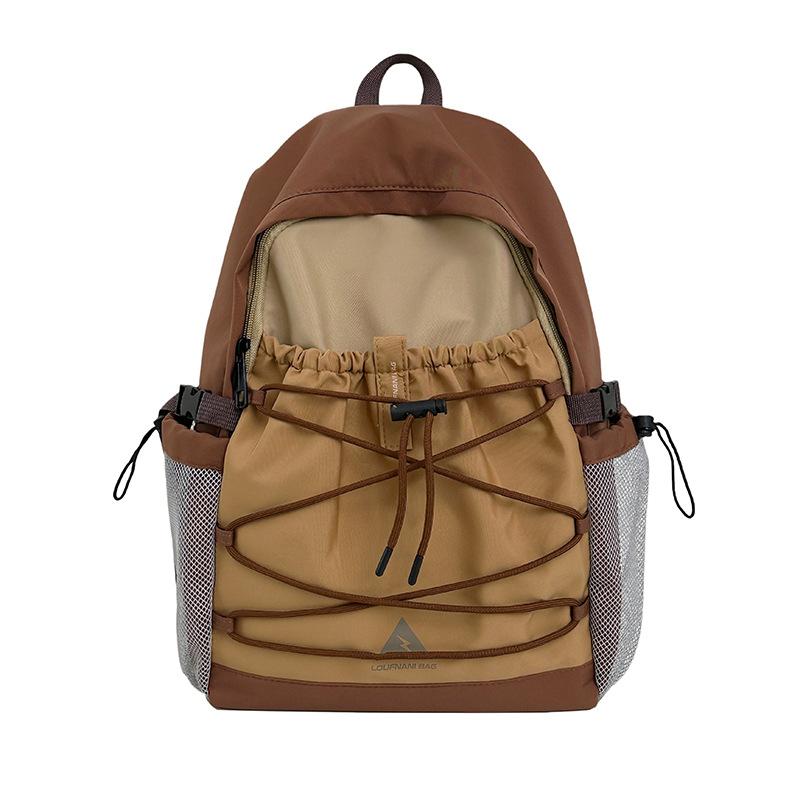 

Легкий Альпинистский Рюкзак Большой Вместимости Фитнес-Сумка На Шнурке Туризм Велосипед Спорт Школьный Рюкзак Путешествия Отдых На Открытом Воздухе Рюкзак large коричневый