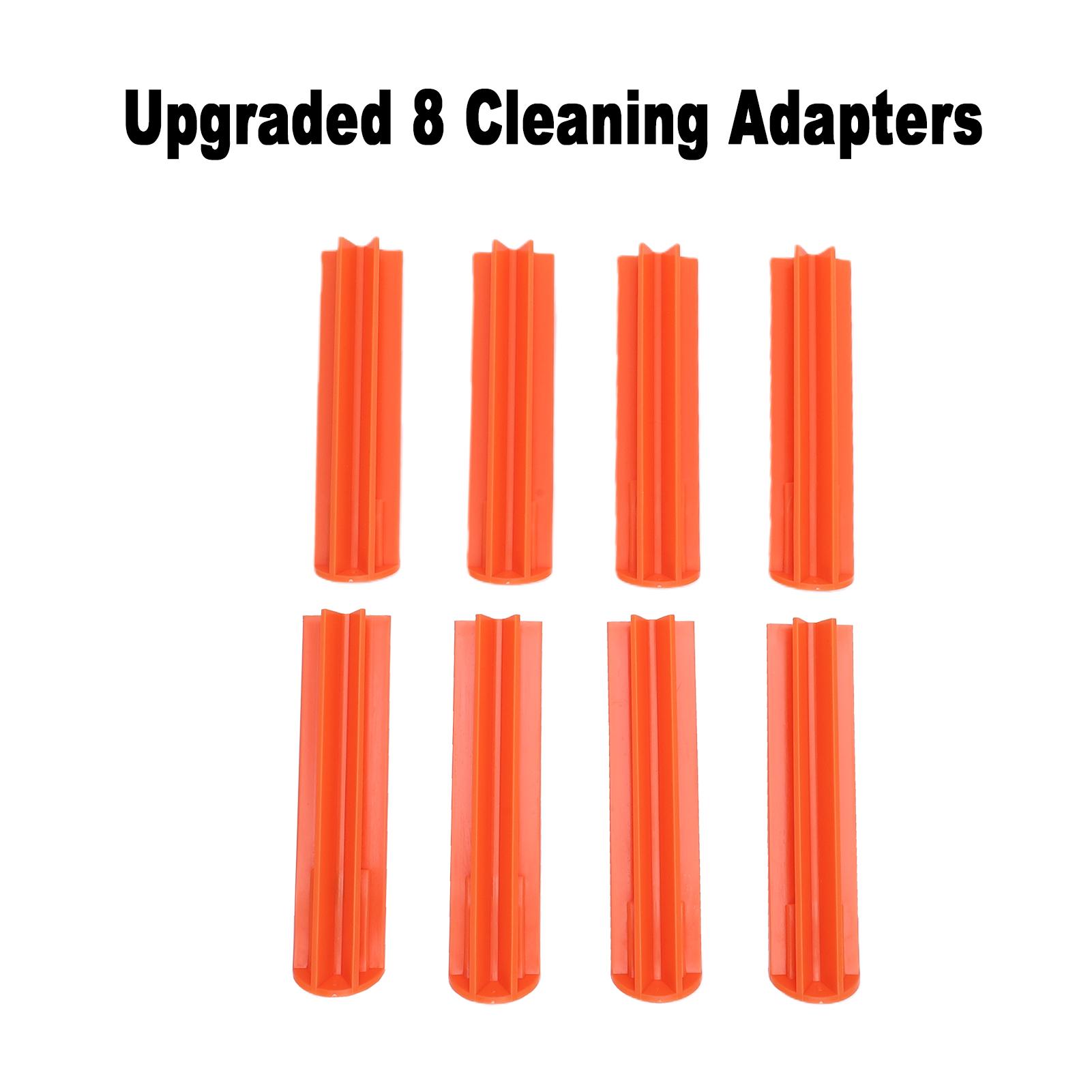 

Automotive Fuel Injector Tester Cleaning Tool Kit 2 in 1 Function 8 Adapters and 8 Pulse Modes DIY Tool 4 Wire Dual помаранчевий
