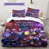 Name Custom Valorant Game Pattern Bedding Set Quilt Cover Pillowcase Home Decor Gift (1 * Duvet Cover + 2 * Pillowcase, Without Core)