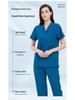 Elastic V-neck Doctor & Nurse Work Uniform - Washable Surgical Gown Suit Set.