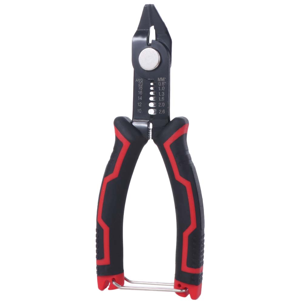 

Clamping Wire Stripper Pliers Wire Cutters Cable Stripping Automatic Stripping Cutter Fast Cutting 6inch Cable Wire Crimping 2 inches красный