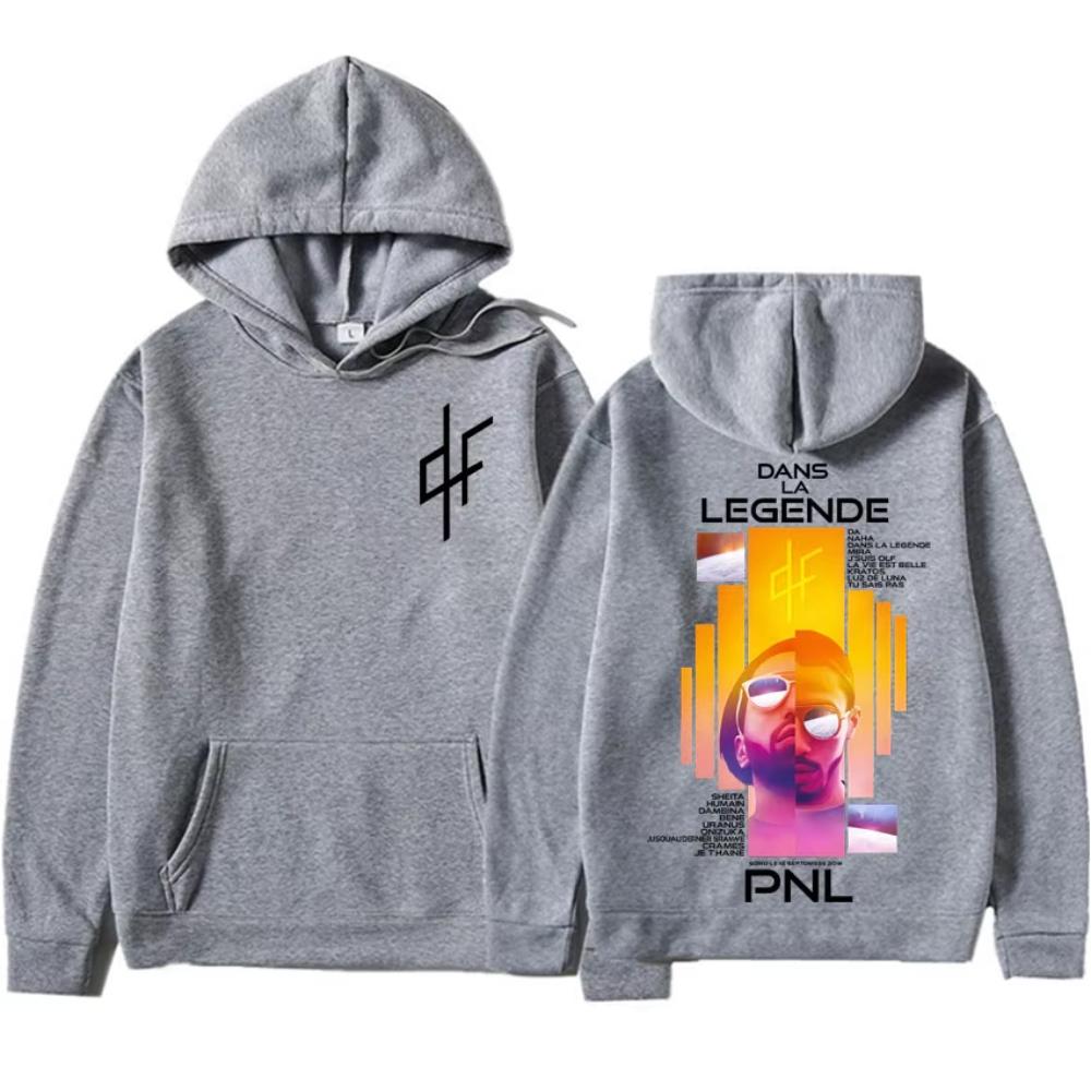 French Rap PNL Le Monde Chico Album Print Hoodies Men Clothing Y2k Harajuku Hip Hop Hoodies Oversized Sweatshirts
