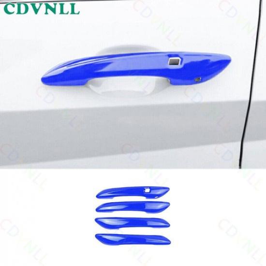 Exterior Side Door Handle Strip Trim For Hyundai Elantra - Bright Blue