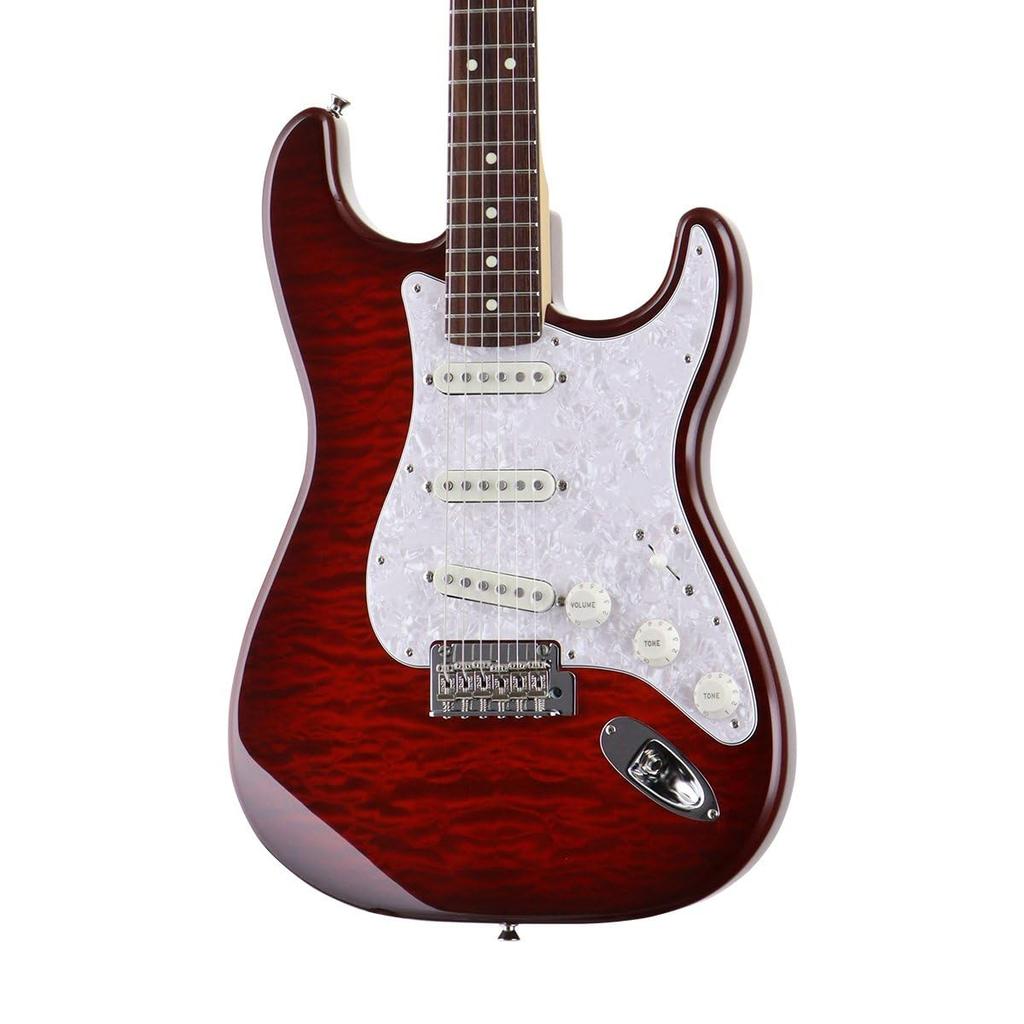 Fender /ISHIBASHI FSR Made In Japan Hybrid II Stratocaster Rosewood Transparent Red Burst