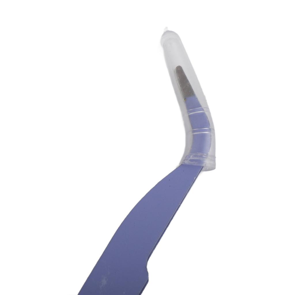 Curved Tweezers Accurately Efficient Medium Carbon Steel Fine Tip Tweezers for Sewing Scrapbook Sky Blue
