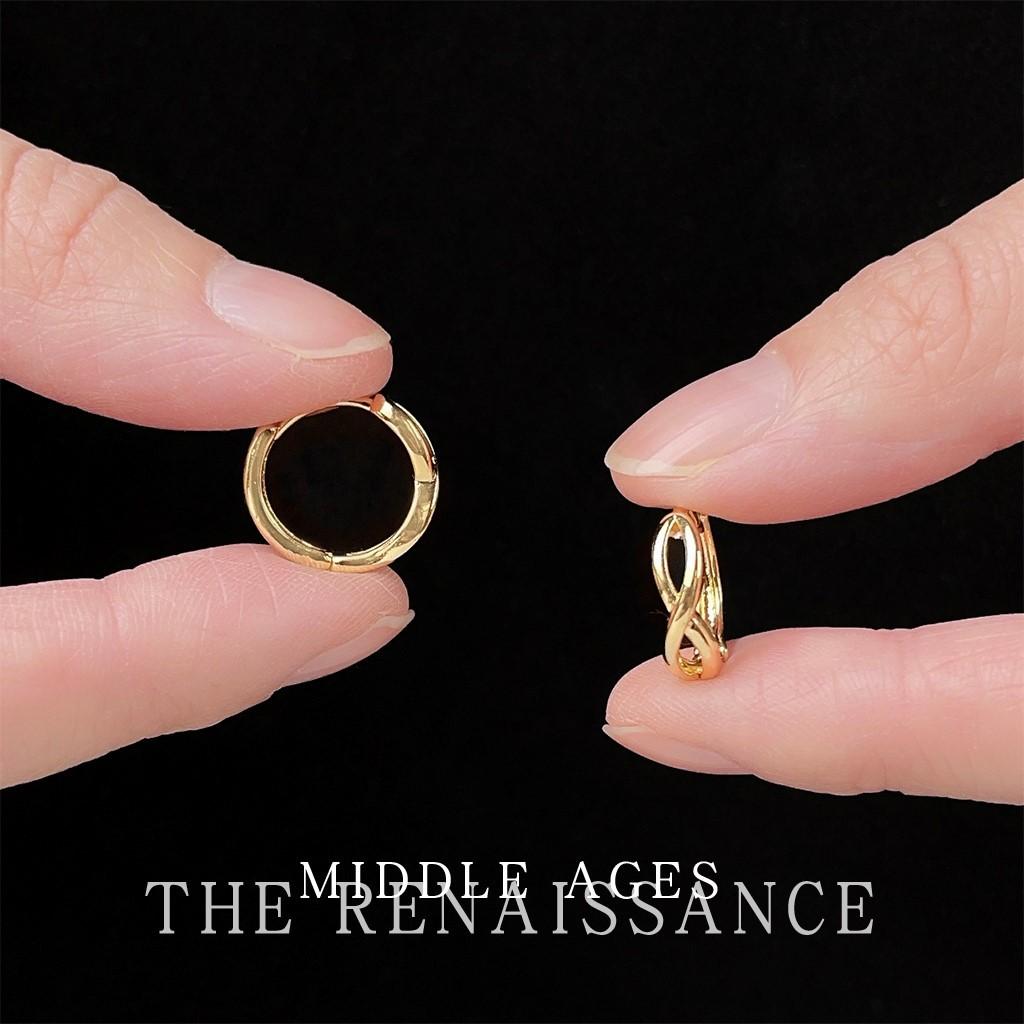 Легкие полые золотые серьги-гвоздики с витым крестом, нишевая модная модель в стиле для commuters