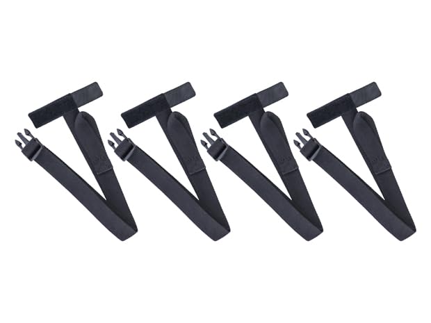 

Tanax MOTOFIZZ Дополнительное крепление сумки 20 x с черными ремнями, 4 шт., 600 мм, застежка на липучке, защита от хлопанья, MP-353, чёрный