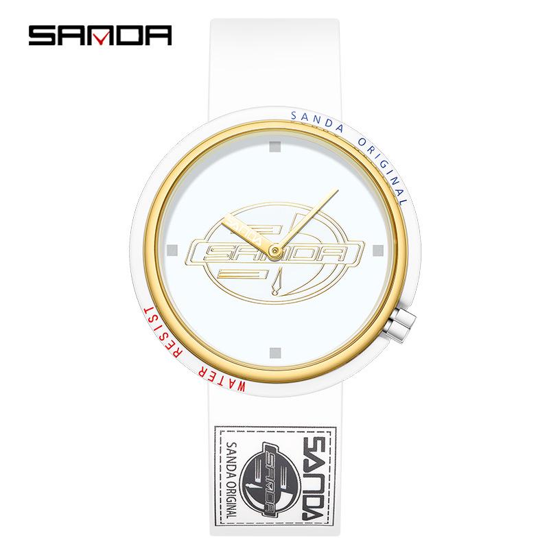 Sanda Creative Quartz Cosplay Watch - Unisex Silicone Fashion for Youth & Students