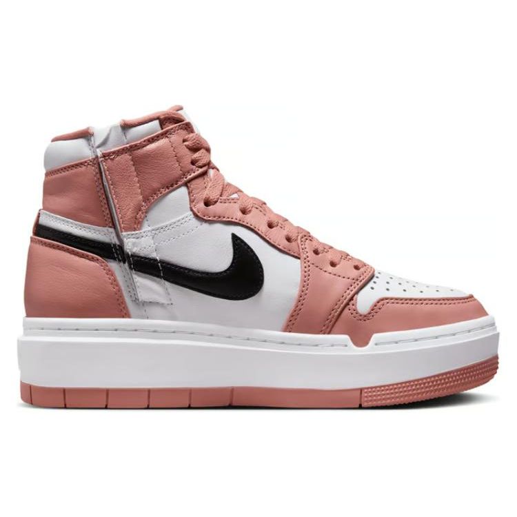 Air Jordan 1 Elevate High Kırmızı Yıldız Tozu Kadın Spor Ayakkabı Pembe Siyah Beyaz DN3253-601