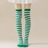 Autumn Winter Color Striped Stockings Japanese Over Knee Socks Fashion Women Keep Warm Sexy Slim Long Socks Striped Hosiery