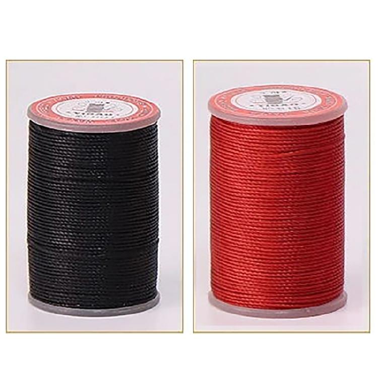 Waxed Sewing Thread for Leather Sewing Hand Stitching Polyester Sewing Thread 0.55mm Beading Cord Thread 120yds/Roll