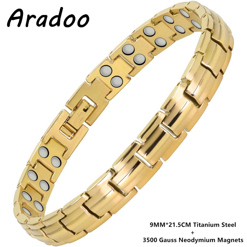Preumium Armband aus reinem Kupfer für Männer Frauen Doppelreihig Magnettherapie Armband Schmuck Geschenke