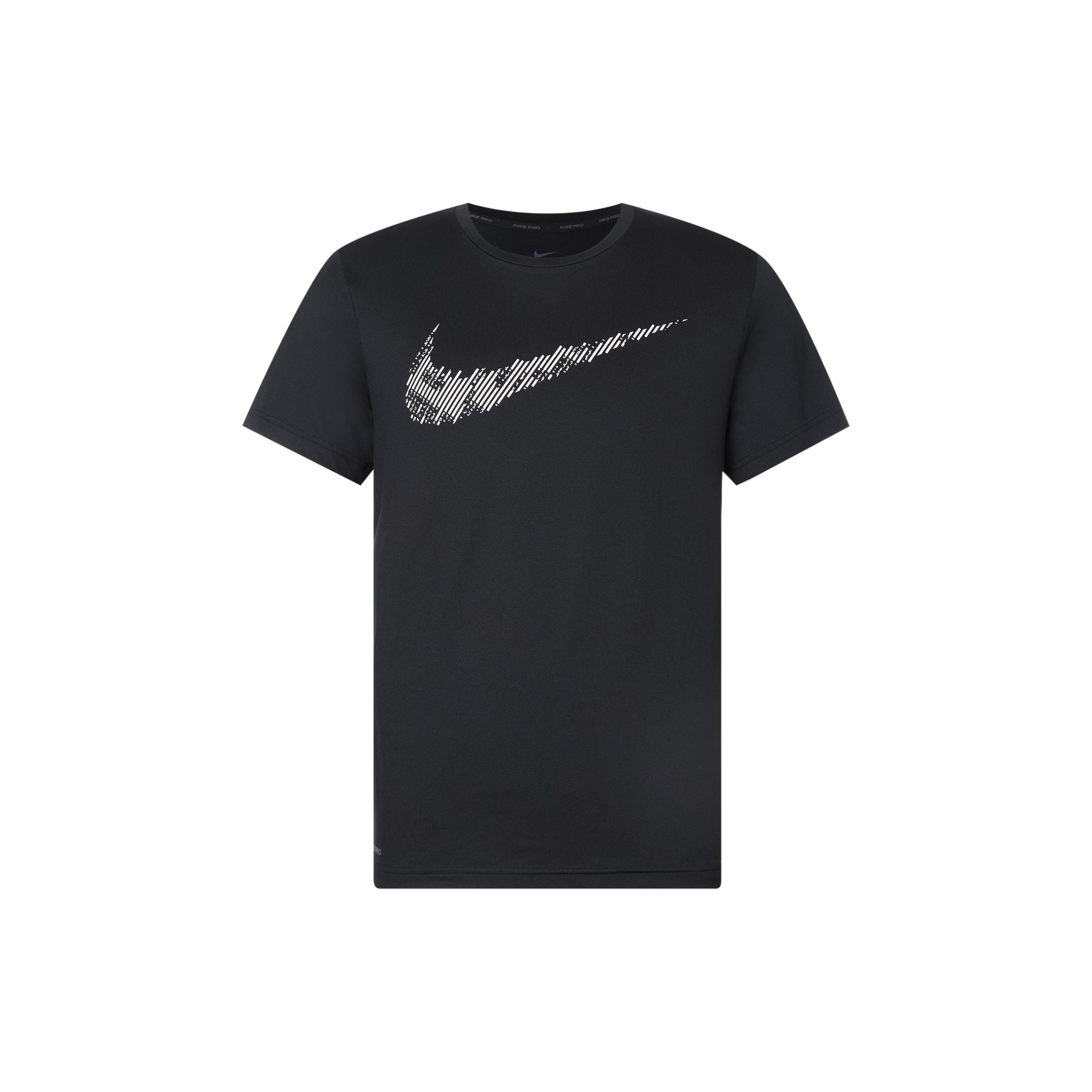 Nike Dri-Fit Printing Training Tops Short Sleeve Black Men s CJ4634-010 S