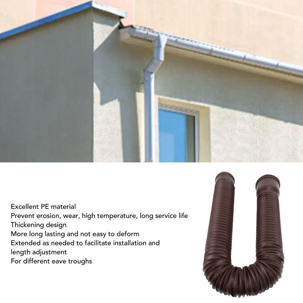 Screws Included Rain Gutter Downspout Extension PE Downspout Diverter Villa