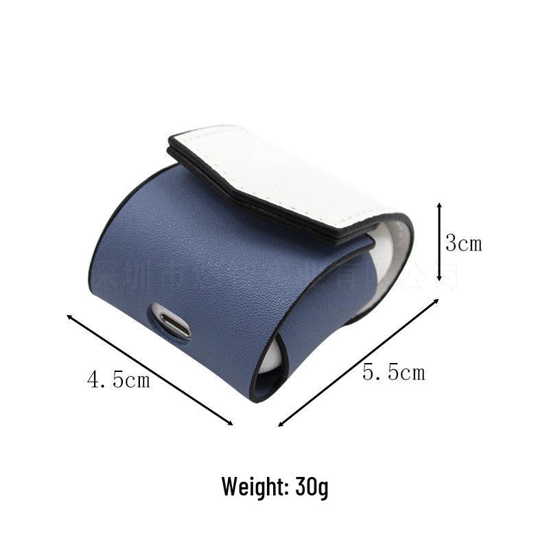 PU Leather AirPods Protective Case with Portable Anti-lost Lanyard