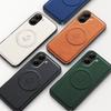 Wireless Charging Magnetic Case for Xiaomi Poco X7 Pro 5G Protective Cover PU Leather Hard Back Shell Coque Funda