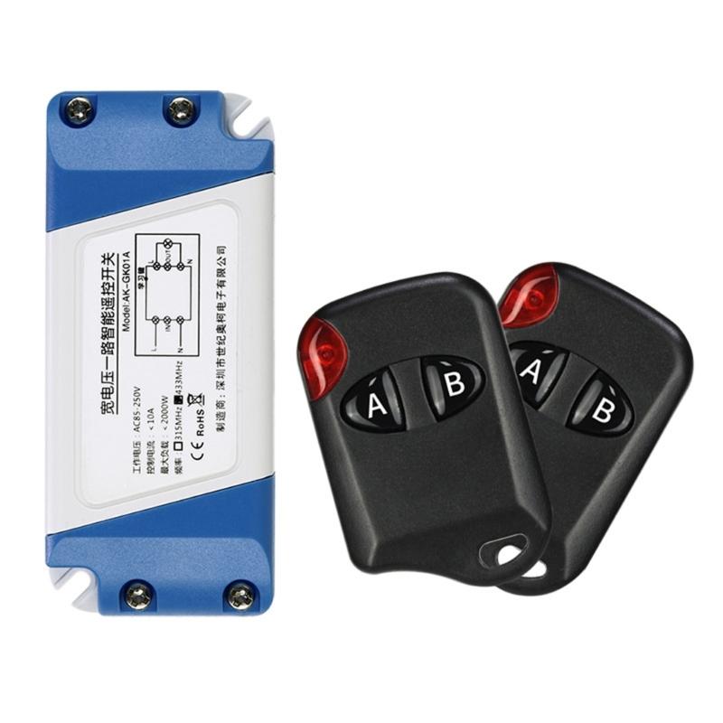 Wireless Single Channel Remote Switching Lighting Controller Multiple Working Modes Support Global Voltages AC80-265V
