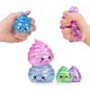 Novelty Squishy Poo Stress Ball Squishies Toys Glitter Funny Stretch Squeeze Fidget Toys Fans Gift