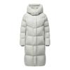 Tamboer Women's Long Puffer Down Jacket with Detachable Hood