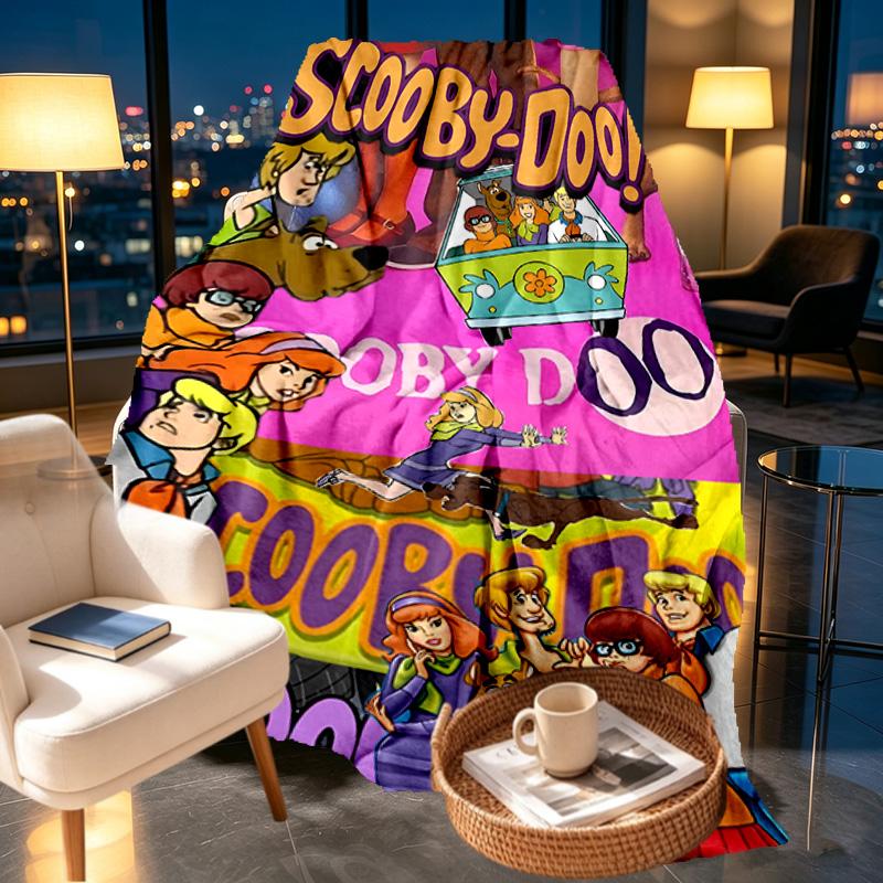 Scooby Print Blanket - Soft & Comfortable, for Bedroom, Travel, Sofa, Home Decoration - Birthday Christmas Gift for Friend