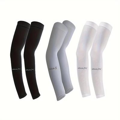 3 Pairs of Breathable Sun Sleeves - Cool, UV Protection for Driving, Golfing, Fishing, Cycling, Hiking and Sports