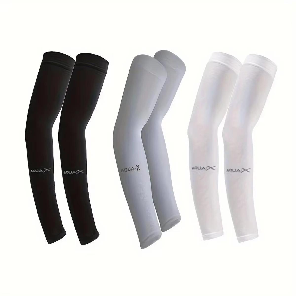 3pcs ice sleeves men s sun protection sleeves women s summer sun protection sleeves ice silk sleeves outdoor cycling gloves arm One Size