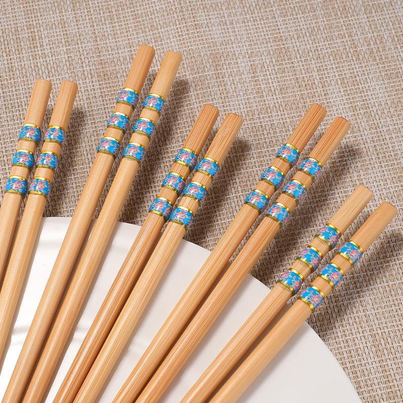 Chopsticks Do Not Go Mouldy At Home One Person One Chopstick At Home New High-end Anti Mildew and Anti-skid Bamboo Chopsticks