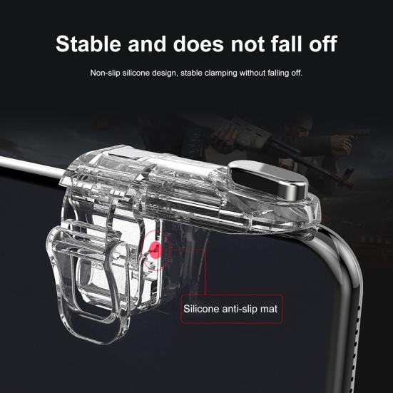 1 Pair Gaming Anti-scratch Universal Auxiliary Trigger Sensitive Phone Gaming Controller Button